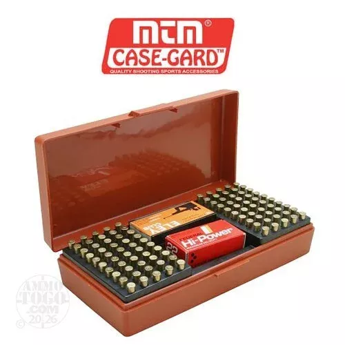 1 – MTM Case-Gard SB-200 100rd. Rimfire Ammo Box for .22 – 17HMR Rust Color