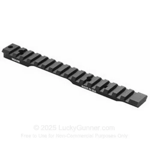 1-Piece Extended Multi-Slot Tactical Base – Picatinny Style Rail – Matte Black – Weaver