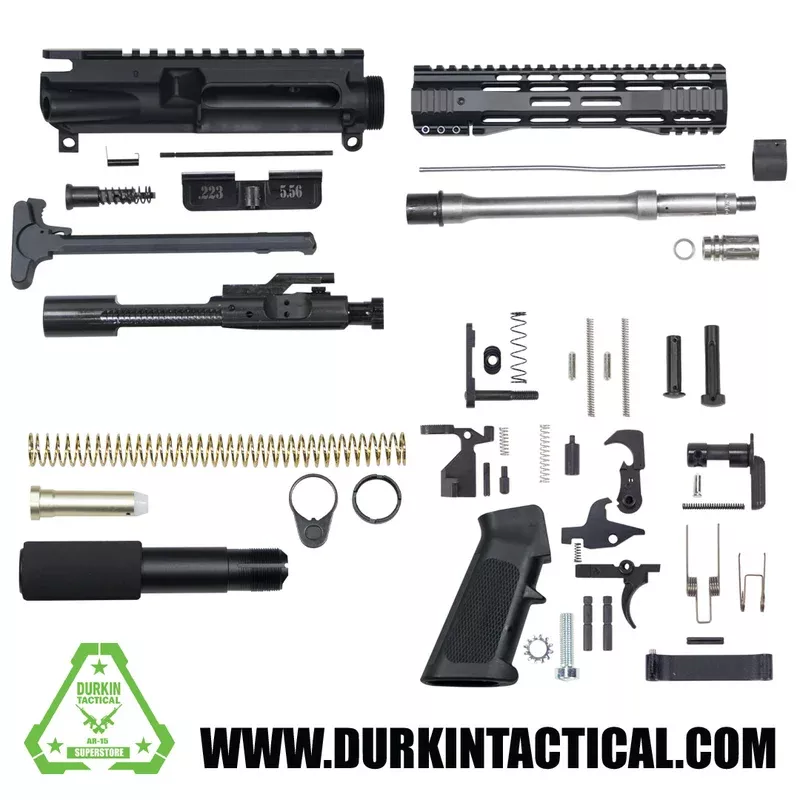 10.5″ 5.56/.223 Stainless Steel Premium AR-15 Pistol Build Kit