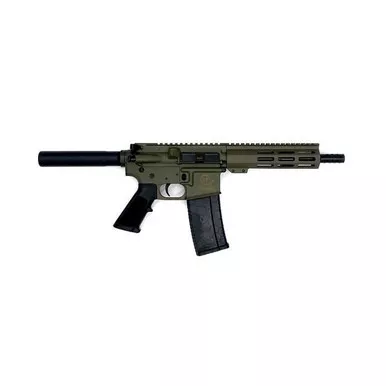 10 Ring AR-15 Pistol .223 Wylde 7.5" Barrel 30+1 Round OD Green