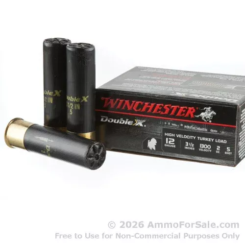 10 Rounds of Discount 2 ounce #5 shot 12ga Ammo For Sale by Winchester