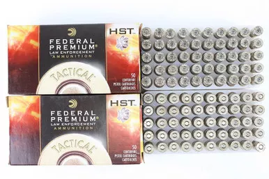 100 Rounds: Federal Premium HST 9mm Luger Ammo