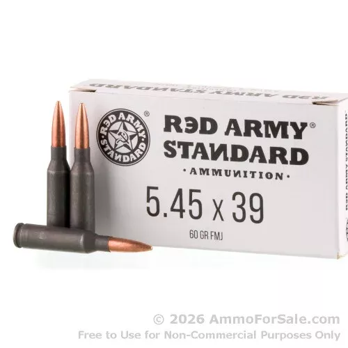 1000 Rounds of Discount 60gr FMJ 5.45×39 Ammo For Sale by Red Army Standard