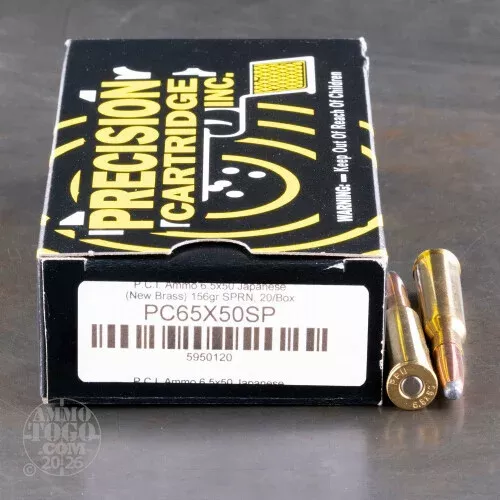 20rds – 6.5 Jap PCI 156gr. SPRN Ammo
