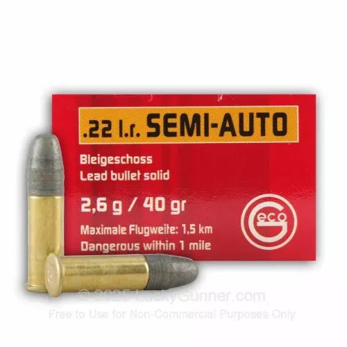 22 LR – 40 gr LRN – GECO – 500 Rounds