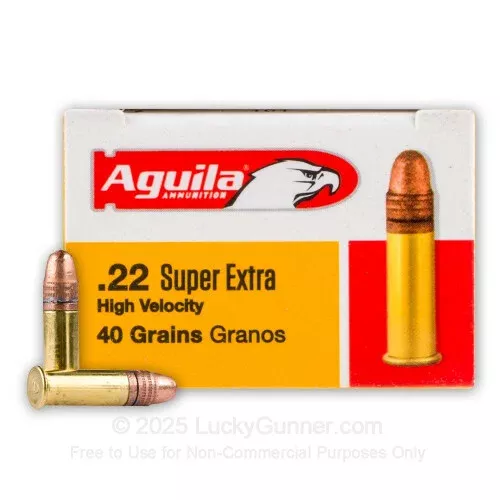 22 LR – 40 Grain CPRN – Aguila – Super Extra – 500 Rounds