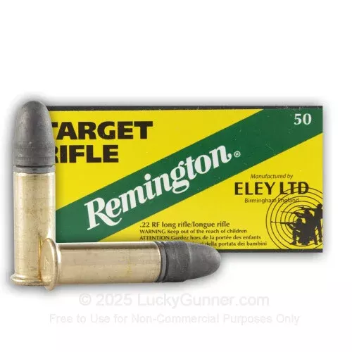 22 LR – 40 Grain LRN – Remington Eley Target – 50 Rounds