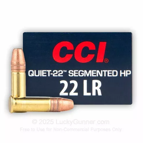 22 LR – 40 Grain SHP – CCI Quiet-22 – 50 Rounds