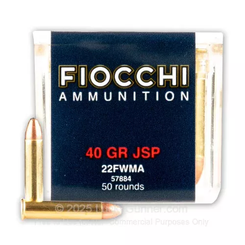 22 WMR – 40 gr JSP – Fiocchi – 2000 Rounds