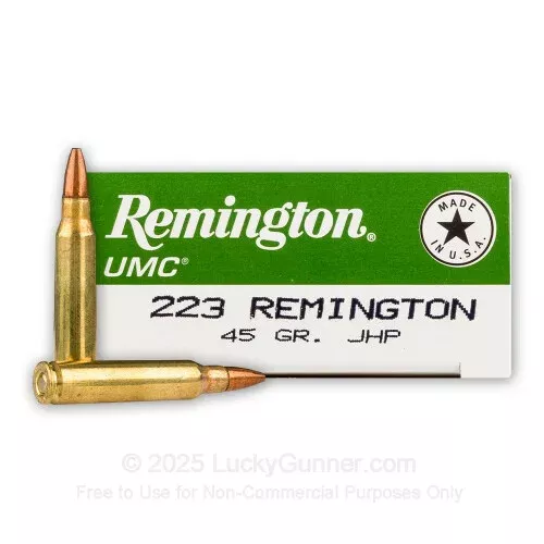 223 Rem – 45 gr JHP – Remington – 200 Rounds