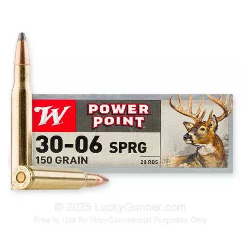 30-06 – 150 Grain PP – Winchester Super-X – 20 Rounds