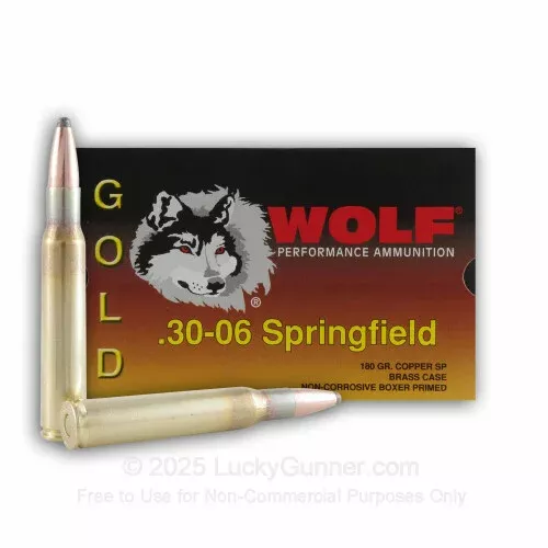 30-06 – 180 gr SP – Wolf Gold – 20 Rounds