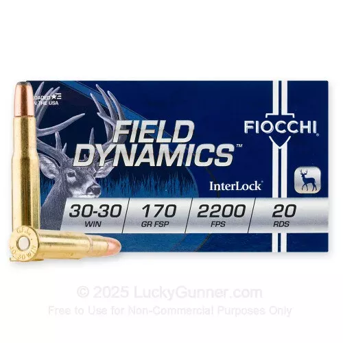 30-30 – 170 gr FSP – Fiocchi – 20 Rounds