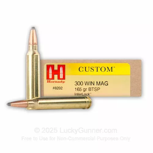 300 Win. Mag Hornady 165gr. Soft Point Ammo – 20 Rounds