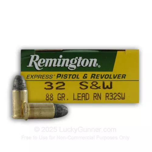 32 S&W – 88 gr LRN – Remington Express – 50 Rounds