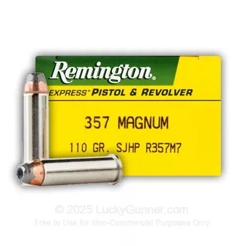 357 Mag – 110 gr SJHP – Remington Express – 50 Rounds