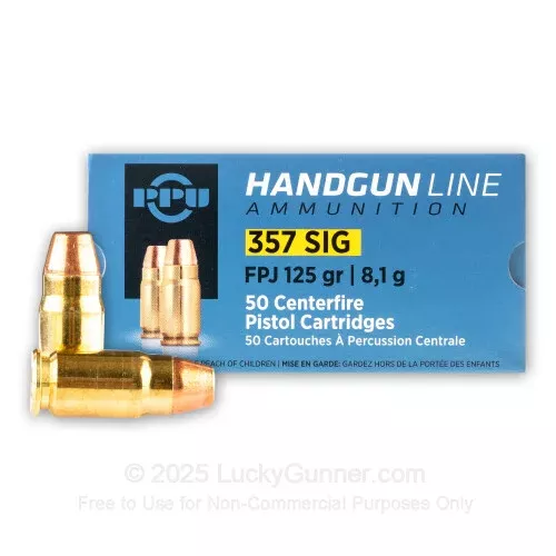 357 Sig – 125 gr FMJ – Prvi Partizan – 50 Rounds