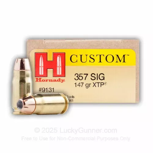 357 Sig – 147 gr XTP JHP – Hornady – 20 Rounds