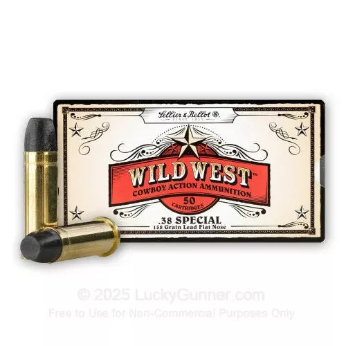 38 Special – 158 gr LFN – Sellier & Bellot- 50 Rounds