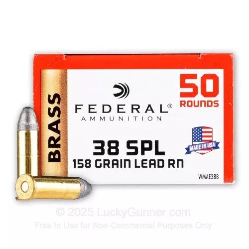 38 Special – 158 gr LRN – Federal Champion – 50 Rounds