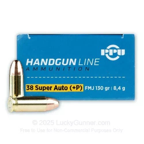 38 Super +P – 130 gr FMJ – Prvi Partizan – 500 Rounds