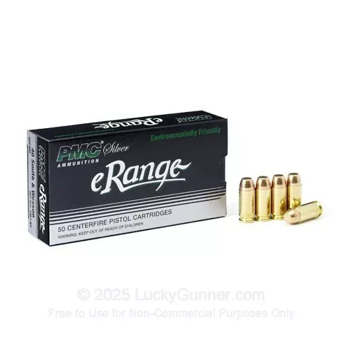 40 S&W – 165 gr EMJ-NT – PMC eRange – 50 Rounds