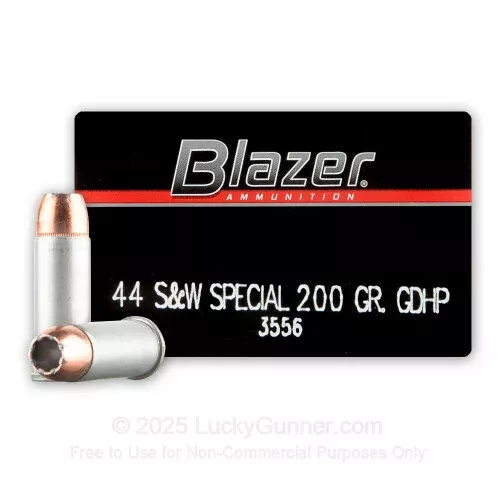 44 S&W Special – 200 Grain JHP – Blazer – 1000 Rounds