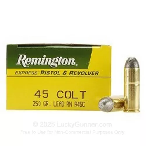 45 Long Colt – 250 gr – Remington LRN – 50 Rounds