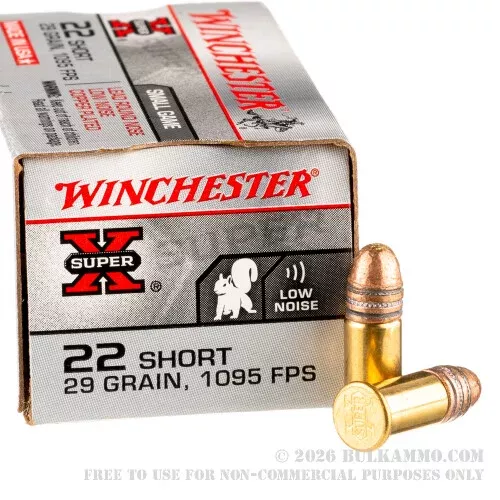 50 Rounds of .22 Short Ammo by Winchester – 29gr LRN