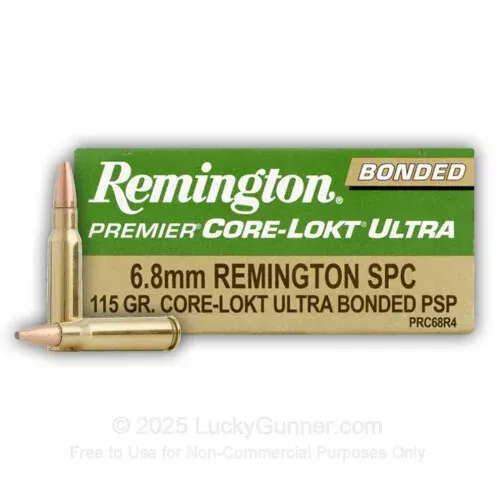 6.8 Remington SPC– 115 gr PSP – Remington Core-Lokt – 20 Rounds