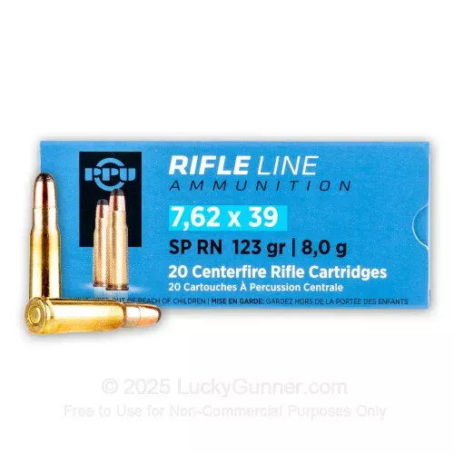 7.62×39 – 123 gr SP – Prvi Partizan – 1000 Rounds
