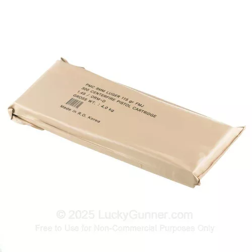 9mm – 115 Grain FMJ – PMC – Battle Pack – 300 Rounds