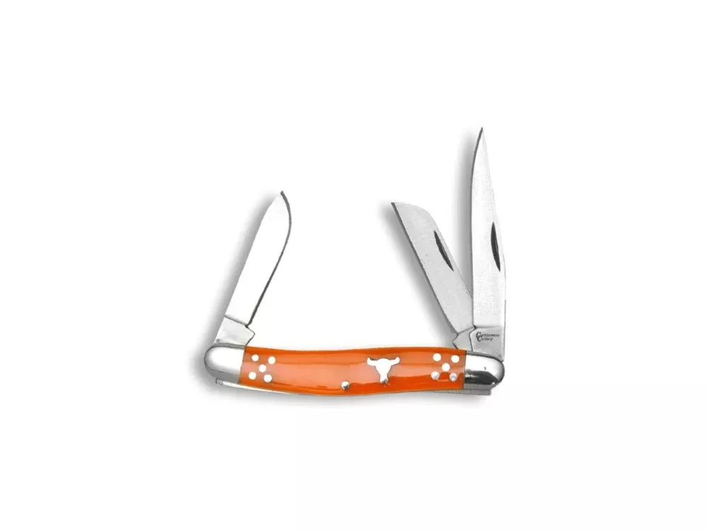 ABKT Cattleman Stockman Cattle Knives, Orange