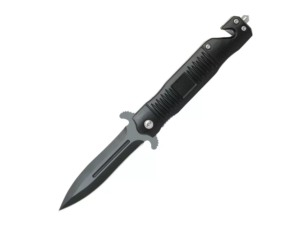 ABKT Dagger Assisted Opener, Black, Spring Assisted