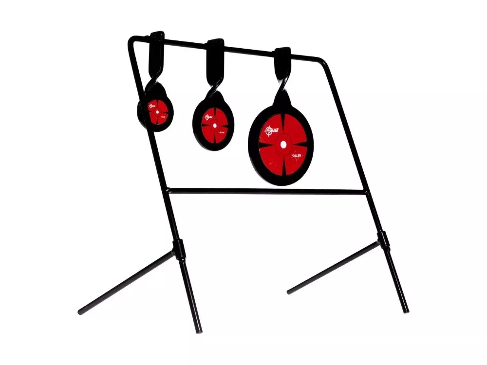 Allen EZ Aim Triple Deflector Spinner Target System, Black/Red