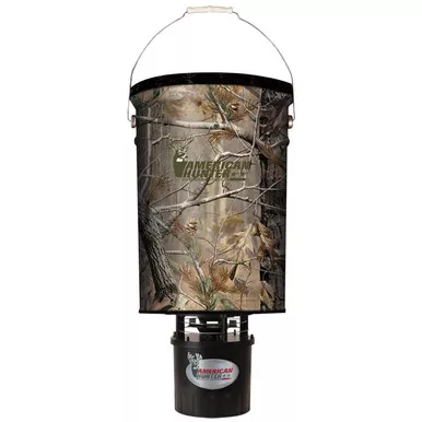 American Hunter 50 lb Metal Hopper RT-AP Camo Feeder
