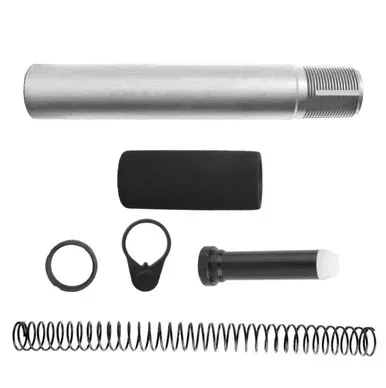 AR-15 .223/5.56 Complete Pistol Buffer Tube Kit – Cerakote Glacier Silver