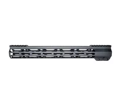AR-15 223/5.56 Super Light Slim 15″ M-LOK Handguard W/ Partial Top Rail – Black