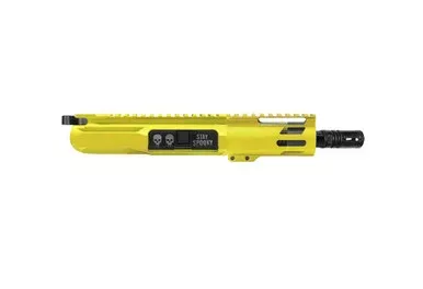 AR-15 5.56 NATO SPOOKY 5” PISTOL UPPER WITH 4” HANDGUARD LEMON ZEST