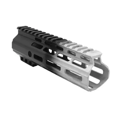 AR-15 ANGLE CUT M-LOK 7 INCH HANDGUARD – MADE IN U.S.A – CERAKOTE GRADIENT SILVER