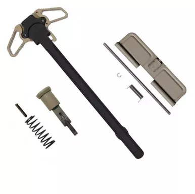 AR-15 Charging Handle Ambidextrous Forward Assist and Ejection Cover Door – Cerakote Flat Dark Earth