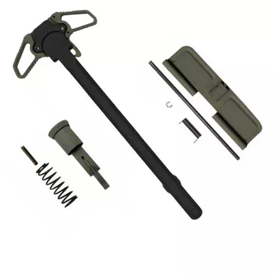 AR-15 Charging Handle Ambidextrous Forward Assist and Ejection Cover Door – Cerakote OD Green