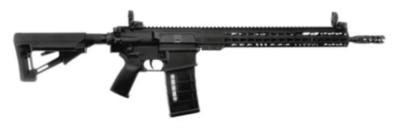 Armalite AR-10 Tactical 7.62x51mm 16″ Barrel Magpul MBUS Flip-Up Sights Magpul STR Collapsible Stock Black 25rd