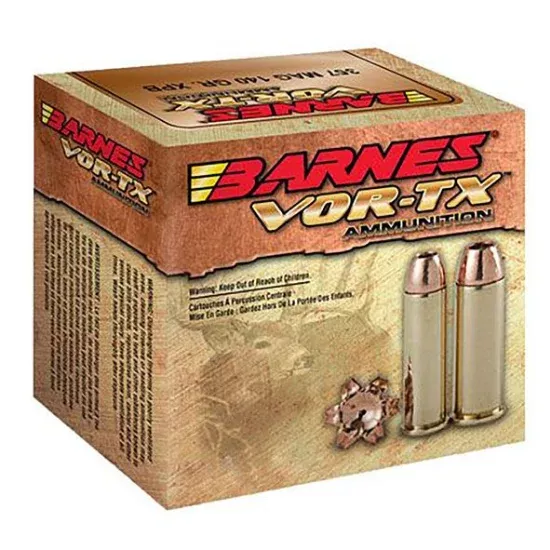 BARNES VOR-TX 357 MAGNUM 140GR XPB HOLLOW POINT, 20RD BOX