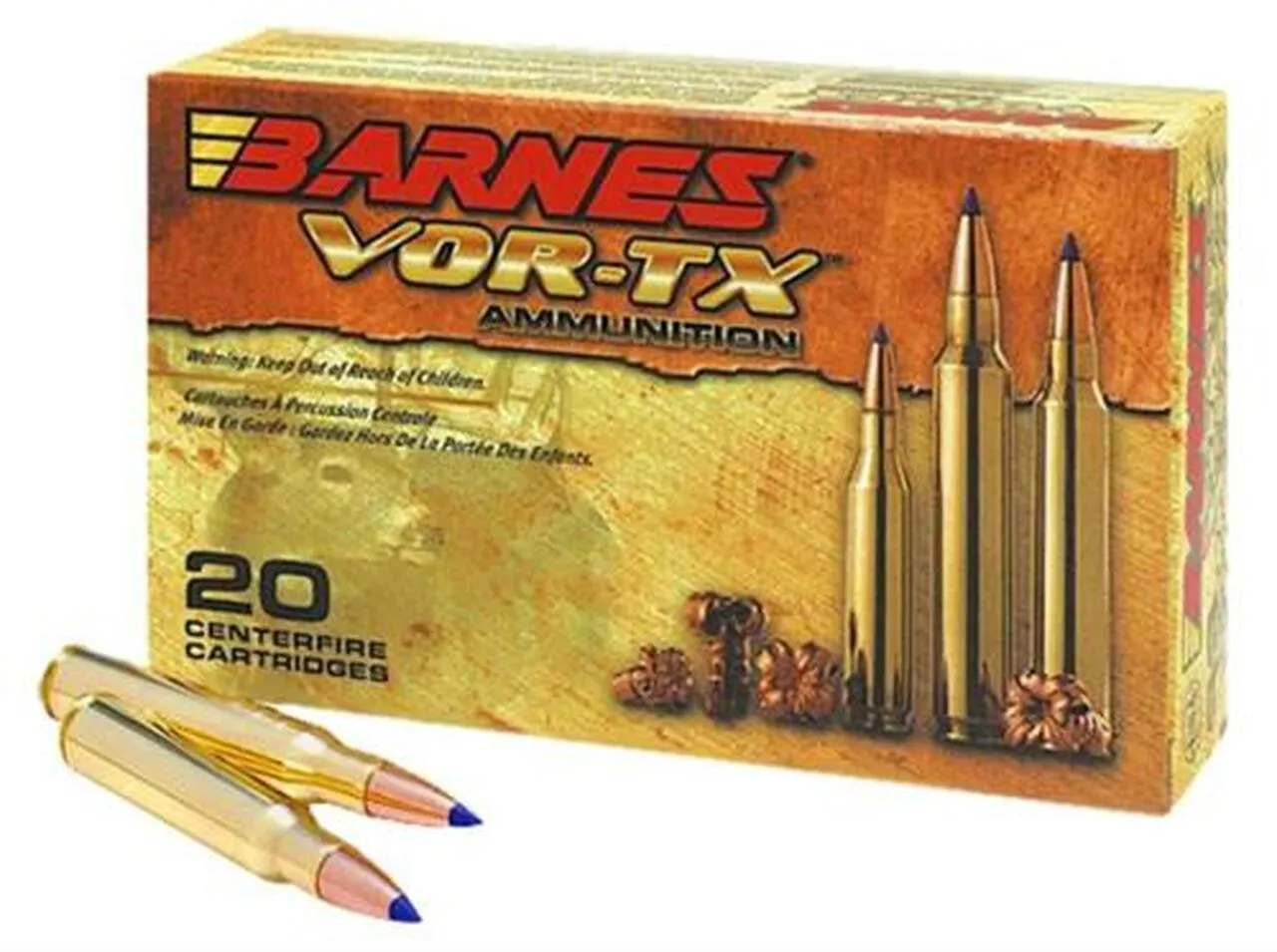 Barnes VOR-TX 470 Nitro Express Round Nose Banded Solid 500gr, 20rd Box