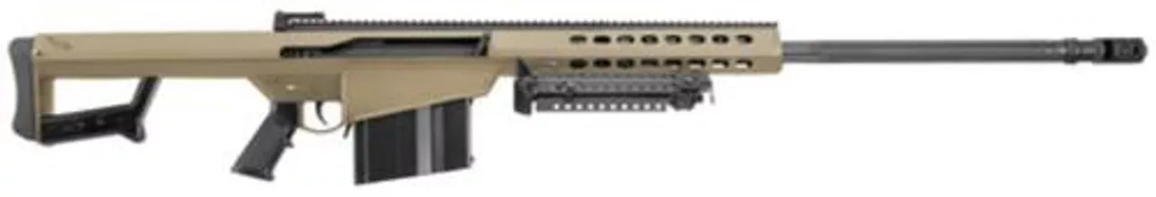 Barrett 82A1 .416 Barrett 29″ Chrome Lined Fluted Barrel Tan Cerakoted, 10 Rd Mag