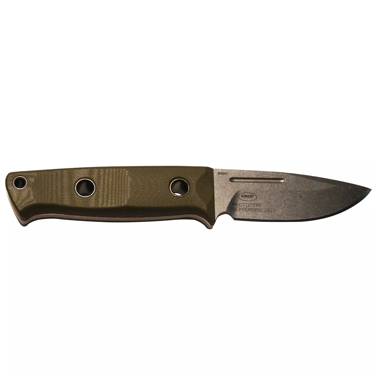 Benchmade Bushcrafter Carbon Fiber OD-Green Drop-point 4.38″ Prototype March 2023