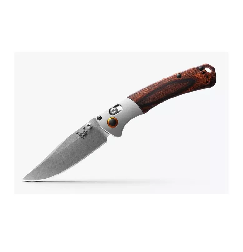 BENCHMADE MINI CROOKED RIVER AXIS STUD S30V Wood
