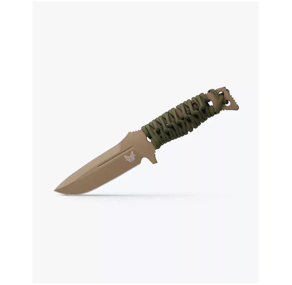 BENCHMADE SIBERT FIXED ADAMASDROP POINT w/OD Paracord