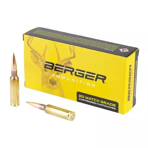 Berger Elite Hunter Rifle Ammunition 6.5mm Creedmoor 140gr HPBT 2842 fps 20/ct